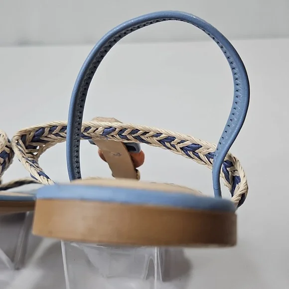 Dakota Y6791 rasteira pedraria sandal Blue Leather Sandals Size 7 - Picture 8 of 8